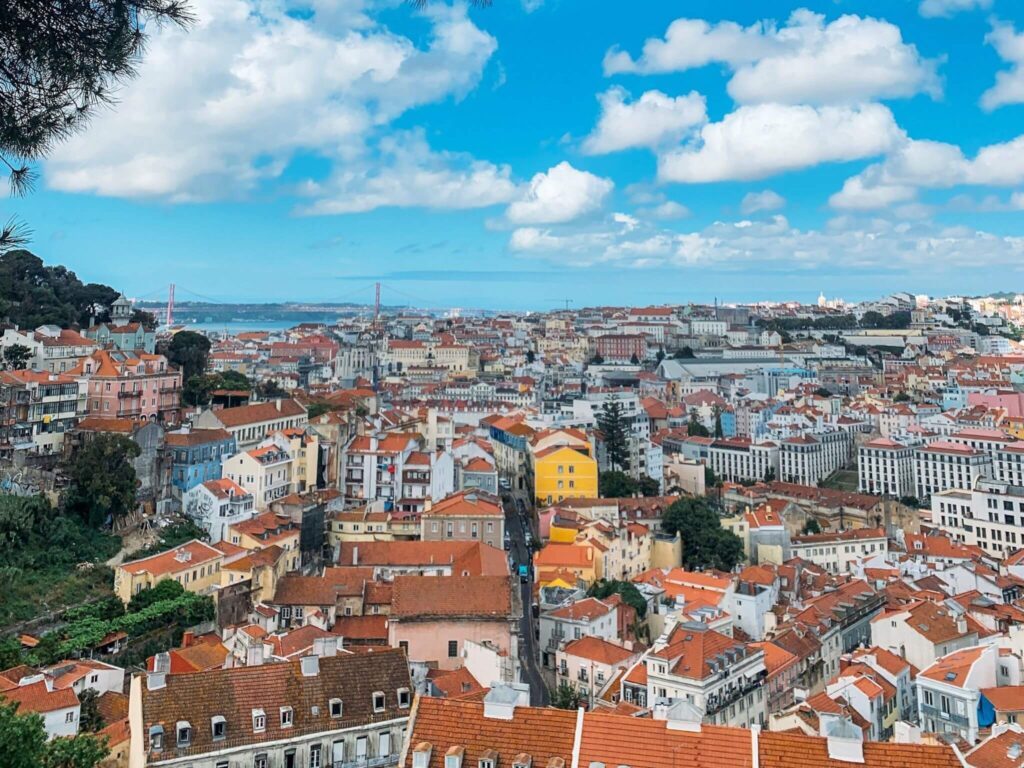 View from a miradouro in Lisbon, Portugal.