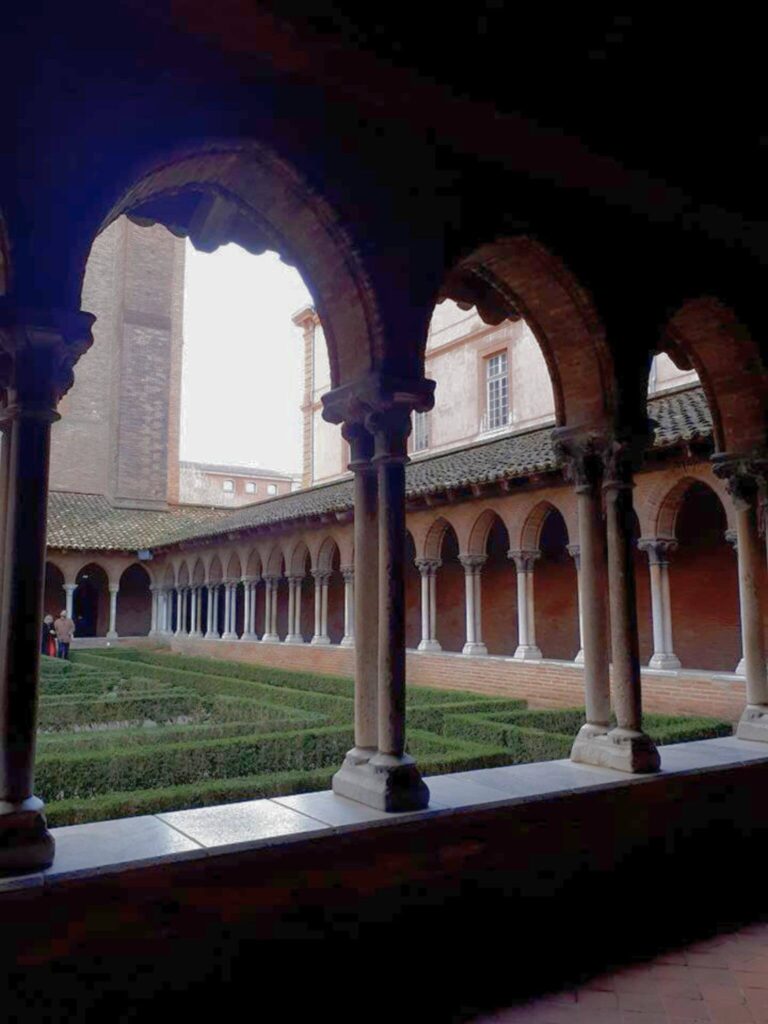 The Couvent des Jacobins cloister in Toulouse, France.