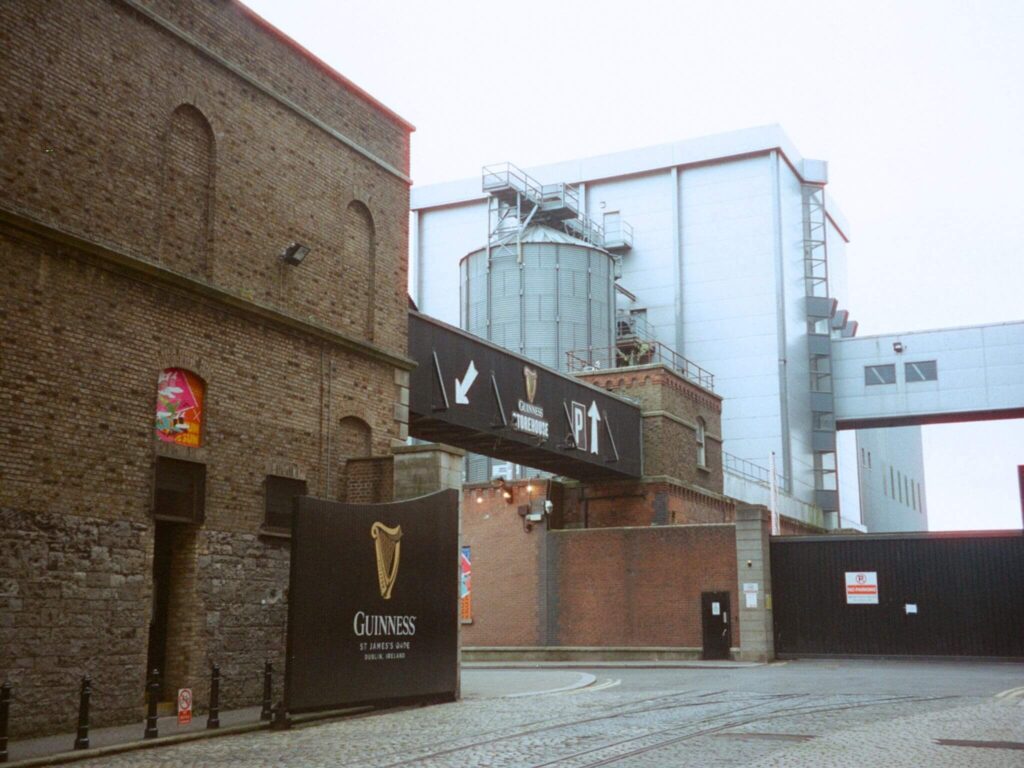 The Guinness Storehouse in Dublin, Ireland.