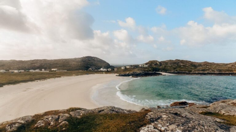 Achmelvich Beach on the North Coast 500.