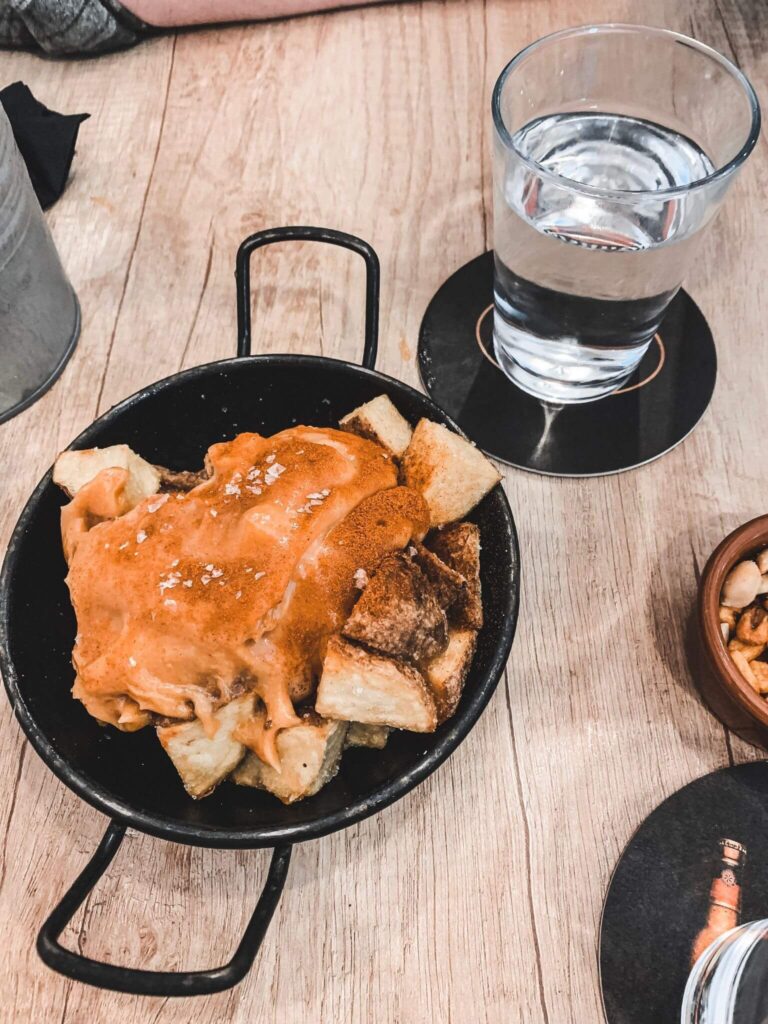Patatas bravas from Croq & Roll in Gràcia, Barcelona.