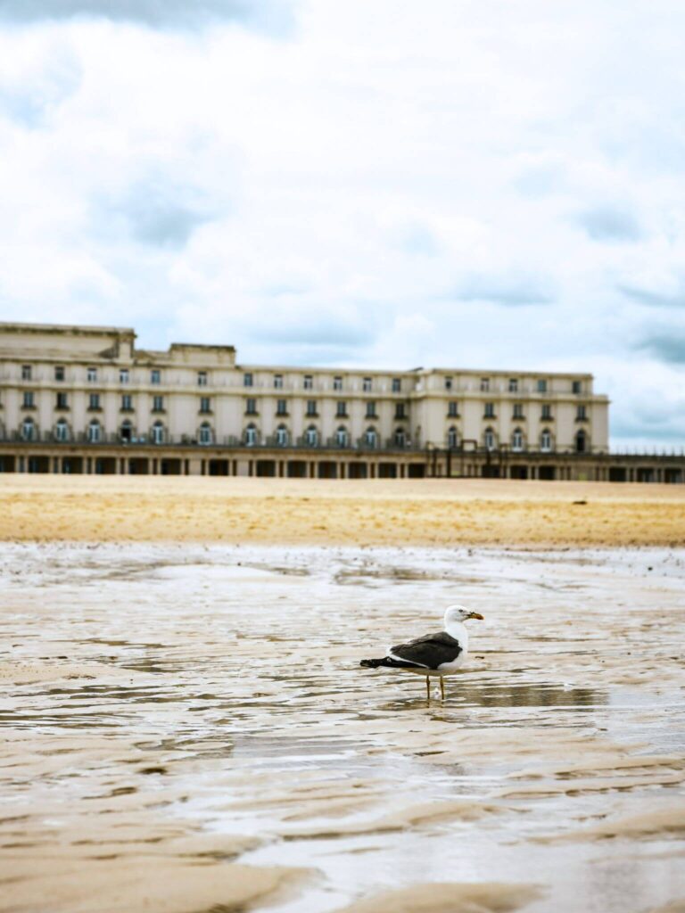 Ostend beach on the Belgian Coast
