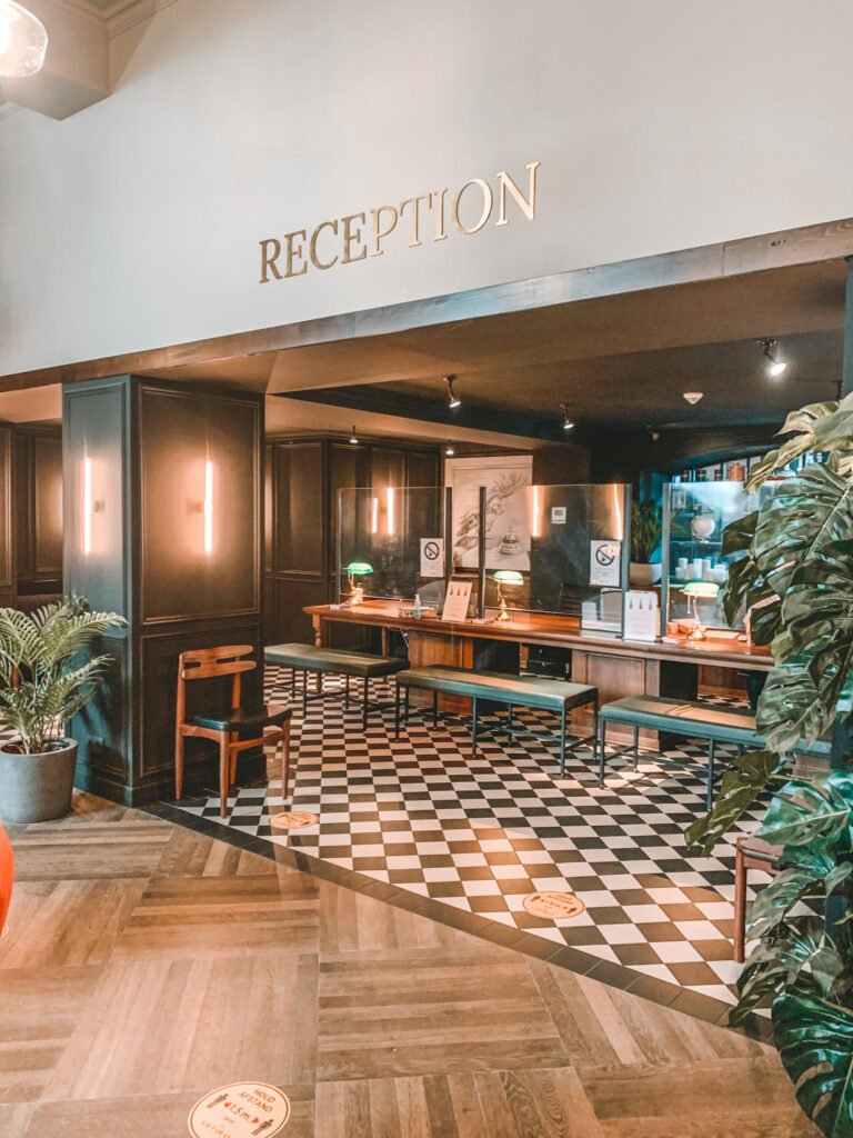 nice hotel reception in Ghent, Belgium