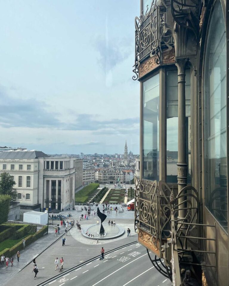 view over Mont des Arts from the Musical Instruments Museum in Brussels