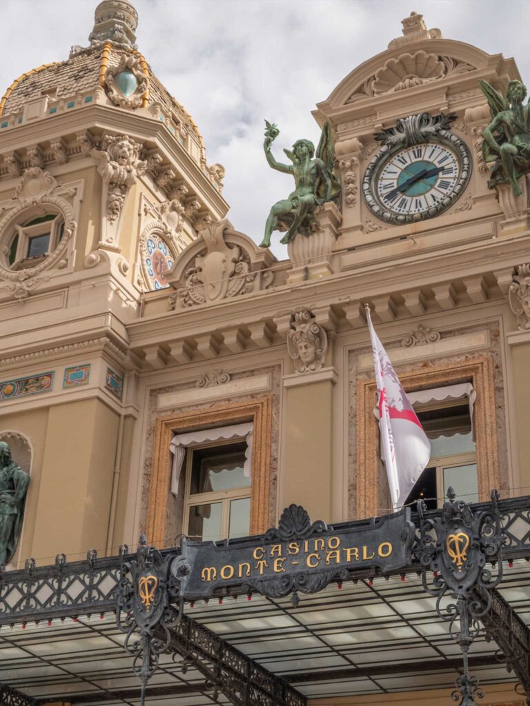 Close up of the Monte Carlo casino in Monaco
