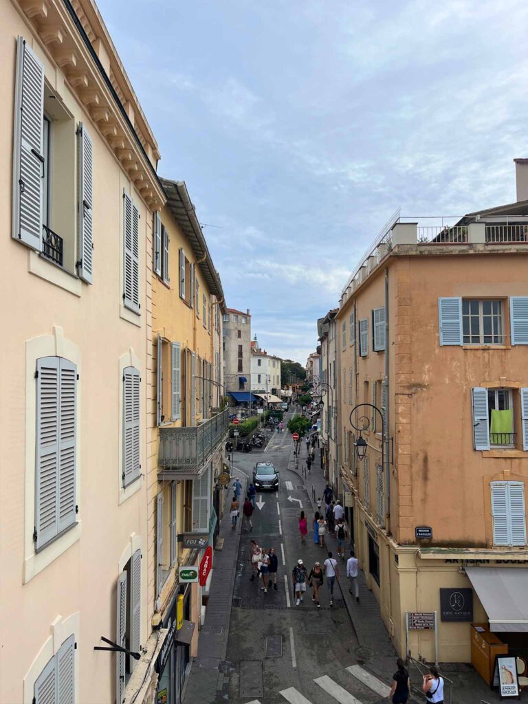 View from Antibes city walls