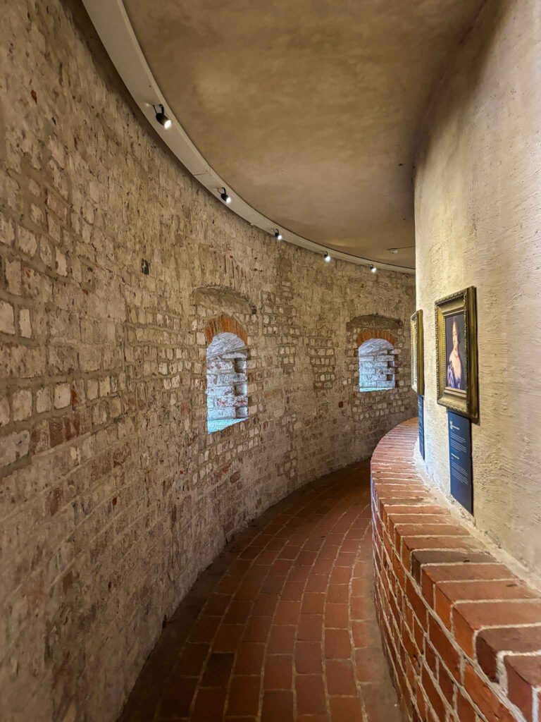 Stone walls inside Malmö Castle
