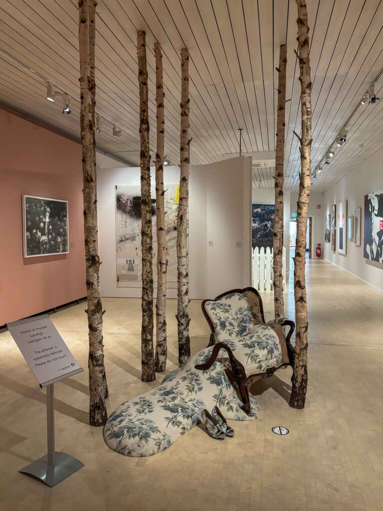 An exhibition inside Malmö Castle