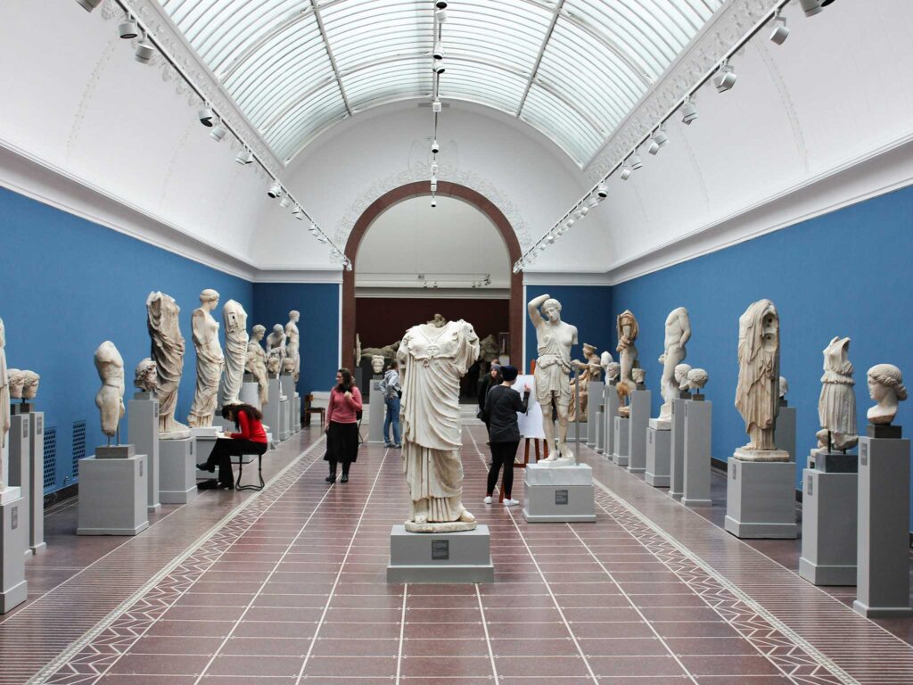 Interior of the Glyptotek Art Museum, a must-visit during 3 days in Copenhagen