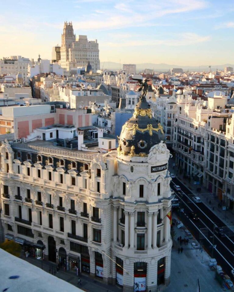 Madrid Skyline | Featured image for the 3 days in Madrid guide