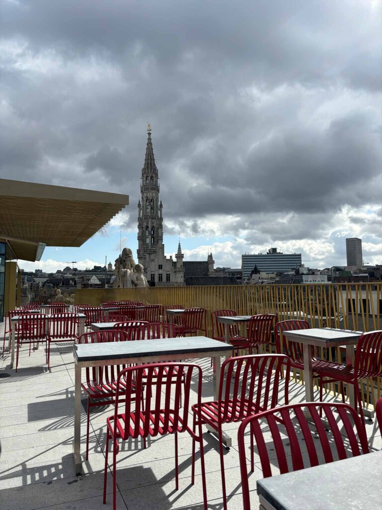 Rooftop of Brussels Beer World overlooking Grand Place
