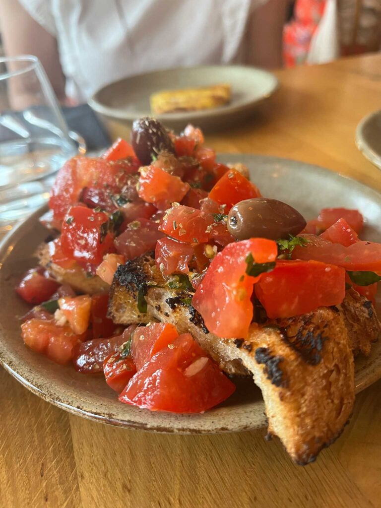 Bruschetta from La Casa in Edinburgh