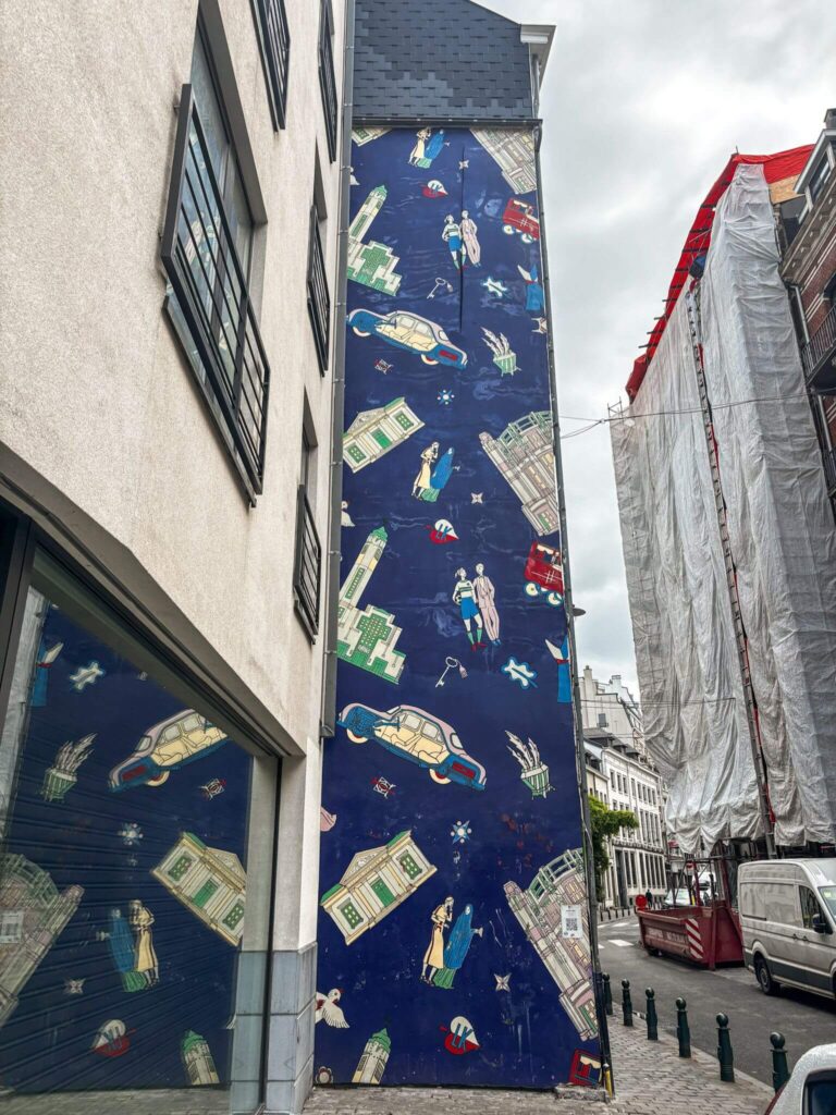 In My Area mural on the Brussels Comic Book Route