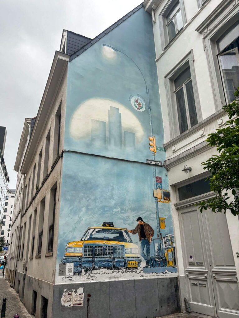 XIII mural on the Brussels Comic Book Route