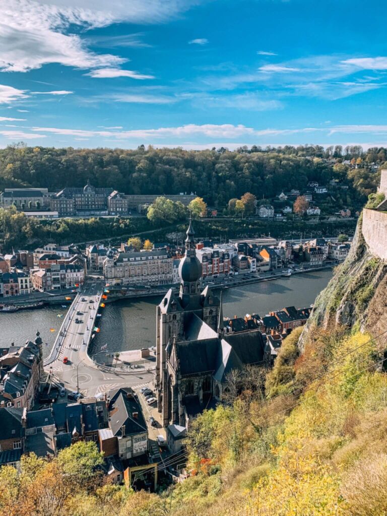 View of Dinant from the Dinant Citadel.