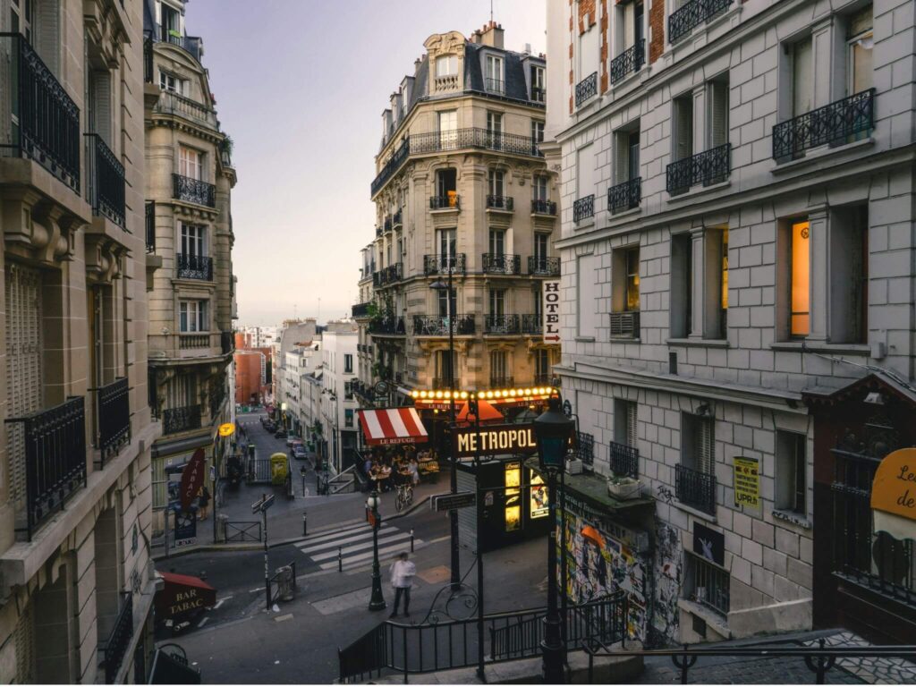 A street in Paris.