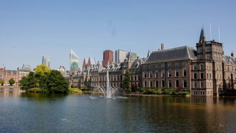 The Binnenhof Parliament building in Den Haag.